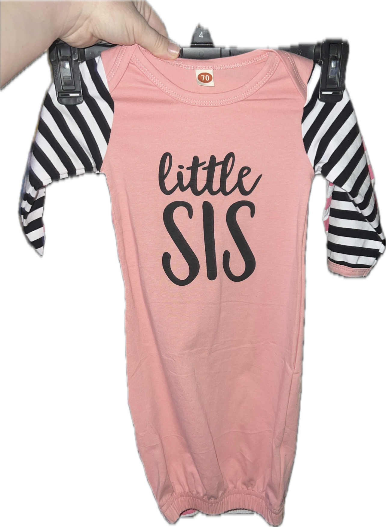 2-Pack Little Sister Striped Sleep Sacks 0-6m