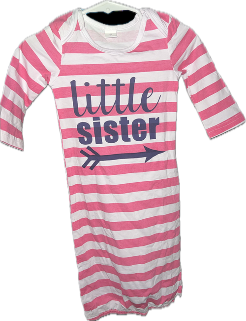 2-Pack Little Sister Striped Sleep Sacks 0-6m