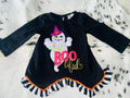 "Boo-tiful" PomPom Halloween Top 18m
