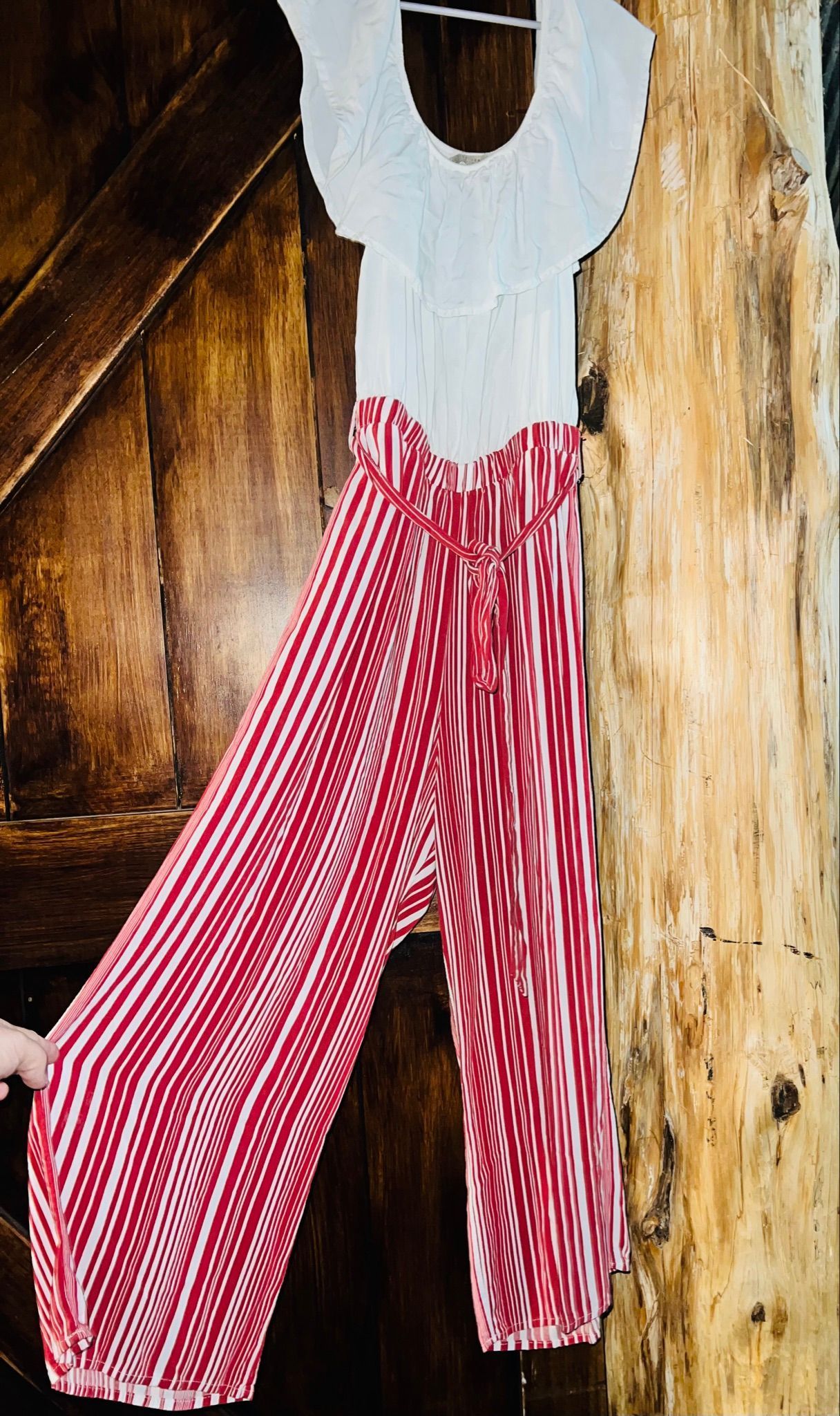 Active USA Women’s Striped Jumpsuit