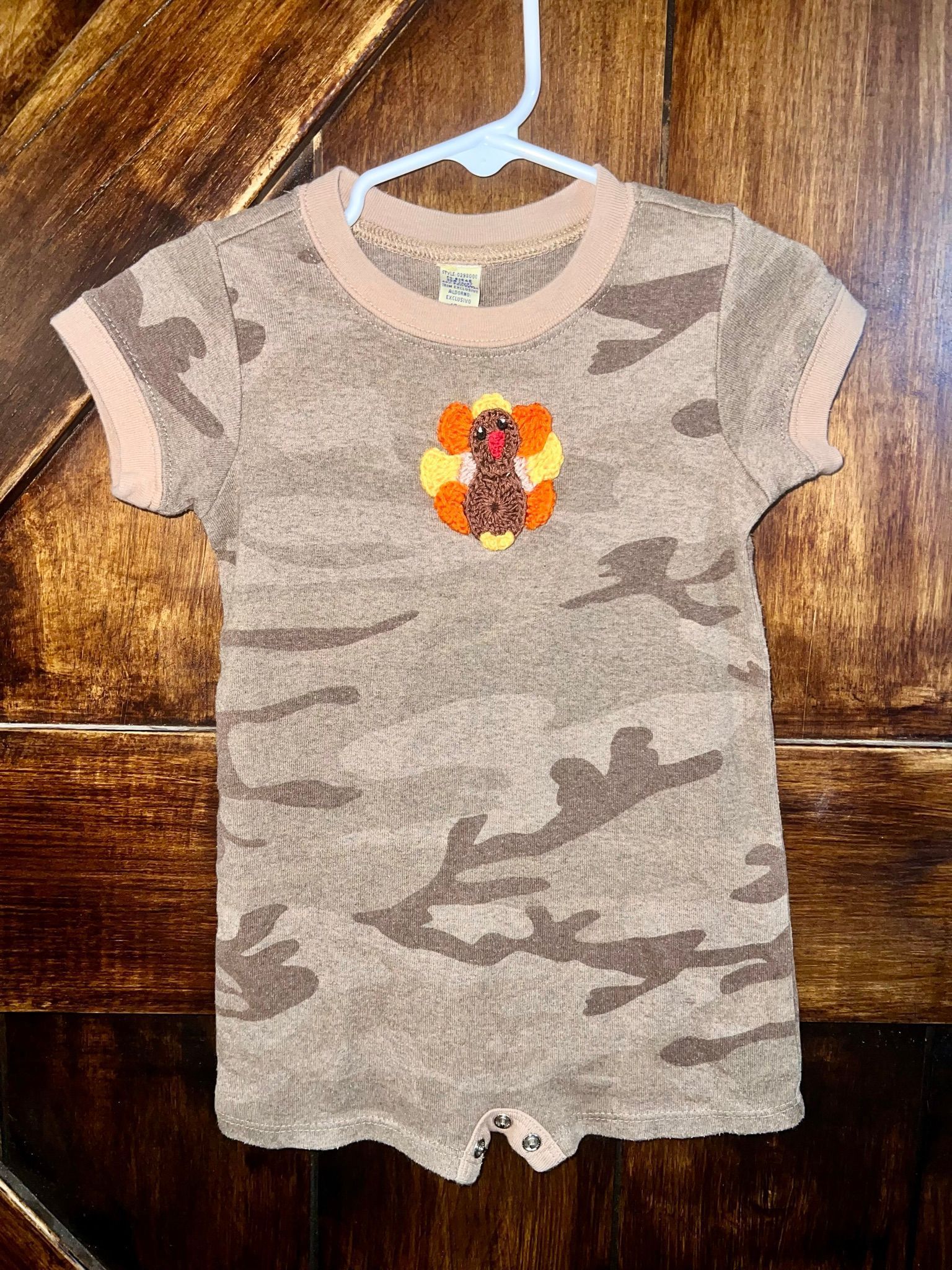 Boys Camo Turkey Shortie 18m