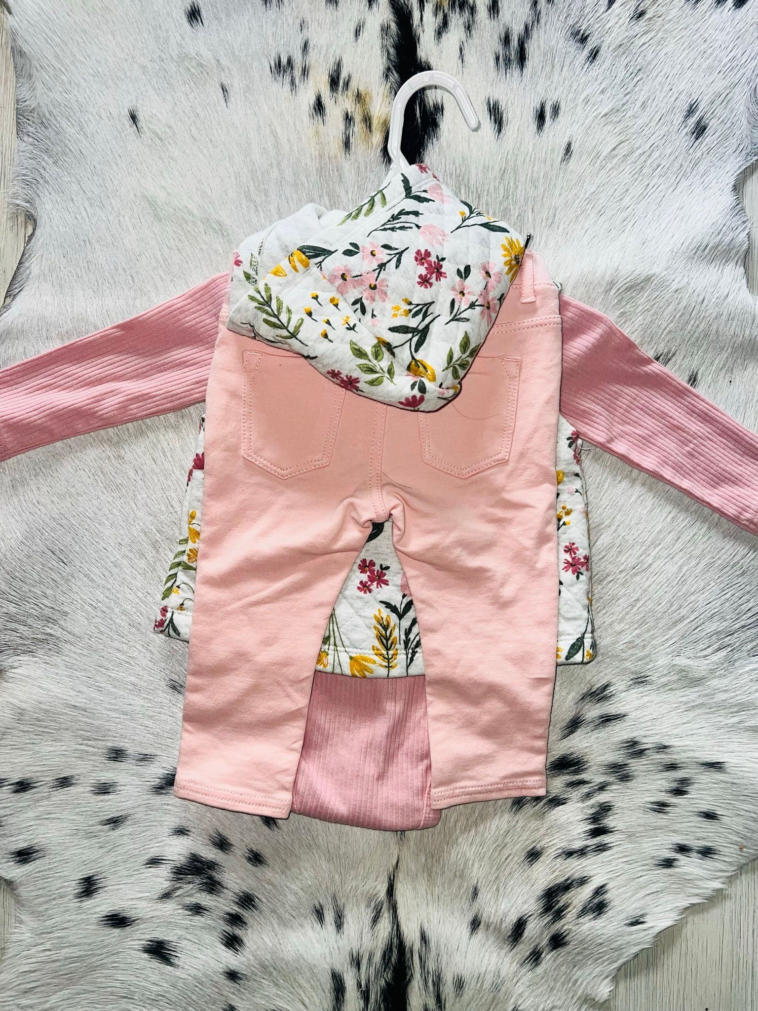 Carters 3-Piece Floral Vest Set 9m